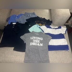 Lot of 8 short sleeved shirts for boys size 4